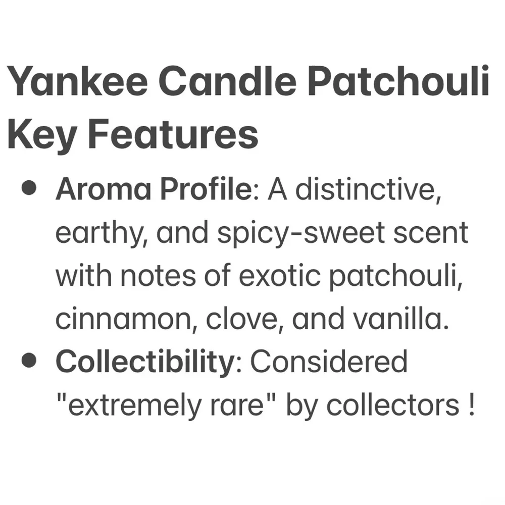 Yankee Candle Jar Patchouli Vintage Black Band Earthy Brown Gray Green 14.5 Oz